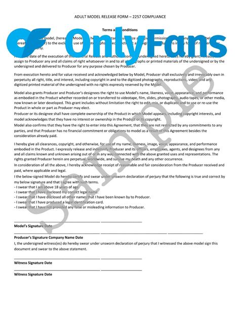 release form onlyfans|OnlyFans Release Form: How To Find & Submit The Form